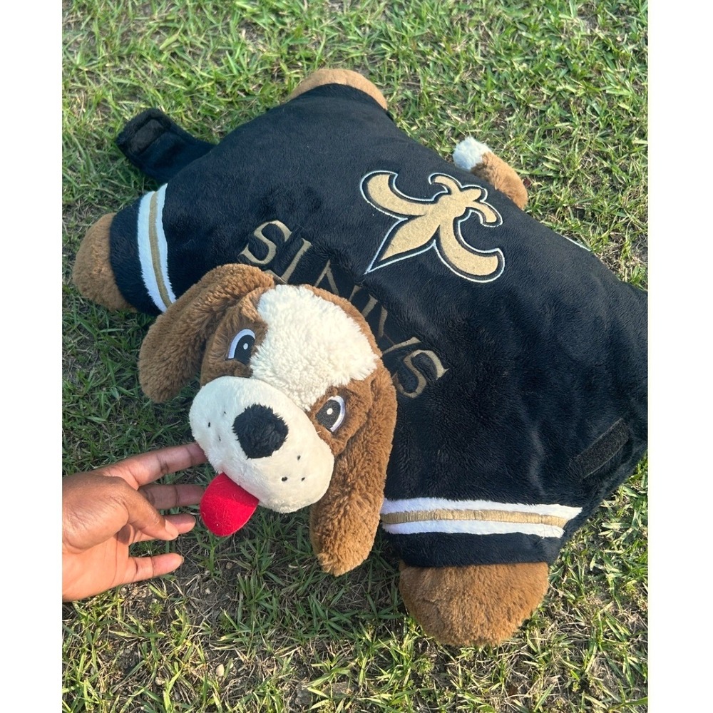 Pillow Pets New Orleans Saints Plush Orginal 2009 Vintage Kids NFL Dog